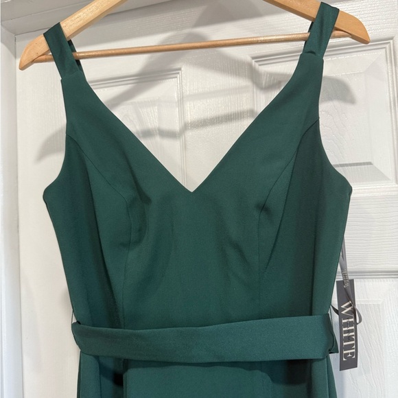 David's Bridal Deep Green Maxi Dress - Picture 3 of 12